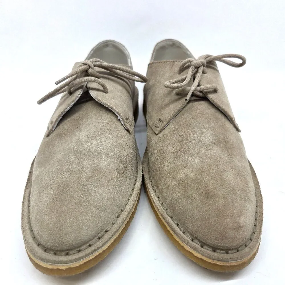 Clarks Originals Italy Womens 23066 Sand Suede Crepe Sole Derbys Size US 8.5 M